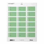 レース付きミントフェイク ラベル (フルシート)