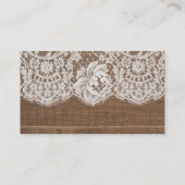 レース付素朴きフェイクウッド プレイスカード (裏面)