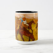 レース前のエドガー・デガ ツートーンマグカップ (中央)