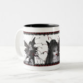 レース及び妖精 ツートーンマグカップ (正面左)