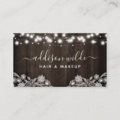 レース及び木材ストリングラモダンイト 名刺 (正面)