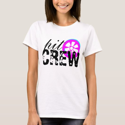 レース妻リムレーシングカーピットクルー Tシャツ (正面)