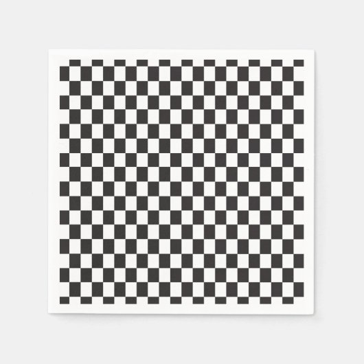 レース市松模様にをテーマにしたパーティー スタンダードカクテルナプキン (正面)