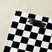 レース市松模様にフラグデザイン ビーチタオル (インサイチュ)