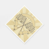 レース市松模様にフラグ紙ナプキンス スタンダードランチョンナプキン (角)