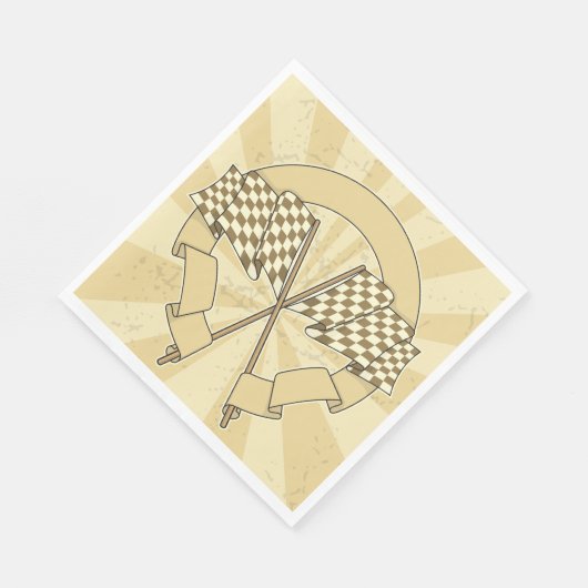 レース市松模様にフラグ紙ナプキンス スタンダードランチョンナプキン (角)