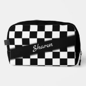 レース市松模様にフラッグ個人 ドップキット (正面)