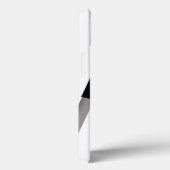 レース市松模様に白黒フラグ名パーソナライズされた Case-Mate iPhoneケース (裏面 / 右)