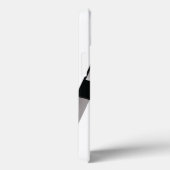 レース市松模様に白黒フラグ名パーソナライズされた Case-Mate iPhoneケース (裏面 / 右)