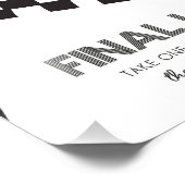 レース感謝していカーパーティー標識でレースを行う場合 フォトプリント            (角)