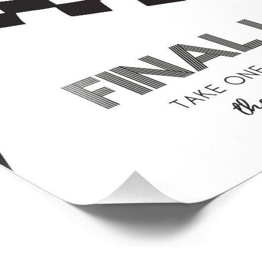 レース感謝していカーパーティー標識でレースを行う場合 フォトプリント            (角)