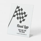 レース感謝していカーパーティー標識でレースを行う場合 台座サイン (正面)