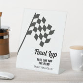 レース感謝していカーパーティー標識でレースを行う場合 台座サイン (インサイチュ)