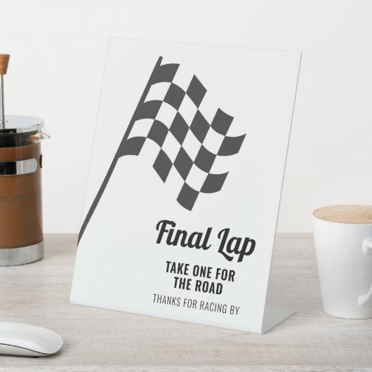 レース感謝していカーパーティー標識でレースを行う場合 台座サイン (インサイチュ)