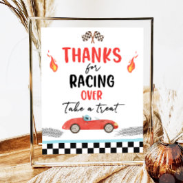 レース感謝していカー2速誕生日 ポスター