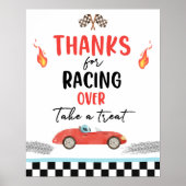 レース感謝していカー2速誕生日 ポスター (正面)
