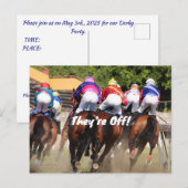 レース招待状の後ろに インビテーションポストカード (正面/裏面)