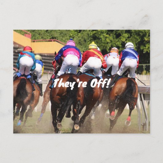 レース招待状の後ろに インビテーションポストカード (正面)