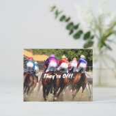 レース招待状の後ろに インビテーションポストカード (スタンド正面)