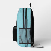 レース改造カー市松模様にバナー – パーソナライズされた プリントバックパック (右)