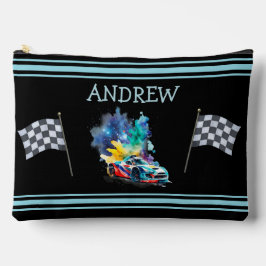 レース改造カー – パーソナライズされた アクセサリーポーチ