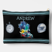 レース改造カー – パーソナライズされた アクセサリーポーチ (裏面)