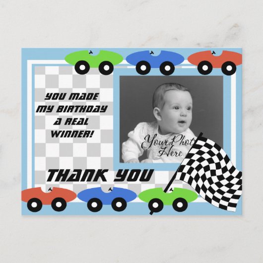 レース時間/写真 ポストカード (正面)