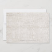 レース木材の素朴な田舎の結婚式は日付を保存 セーブザデート (裏面)