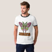 レース柄の羽ばたき燃焼ユニット Tシャツ (正面フル)