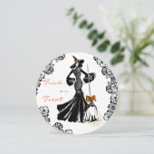 レース模様を持つハロウィーンファッショニスト カード (スタンド正面)