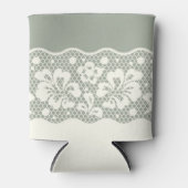 レース模様、花ヴィンテージ5 缶クーラー (正面)