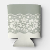 レース模様、花ヴィンテージ5 缶クーラー (裏面)