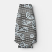 レース模様、花ヴィンテージ6 ボトルクーラー (正面)