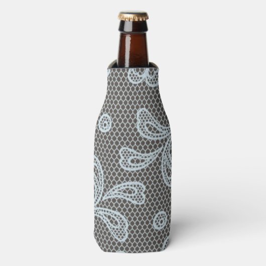 レース模様、花ヴィンテージ6 ボトルクーラー (ボトル正面)