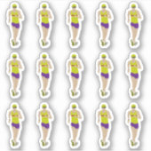 レース歩く シール (正面)