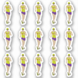 レース歩く シール