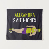 レース歩く タペストリー (正面(横))