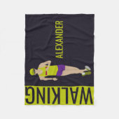 レース歩く フリースブランケット (正面)