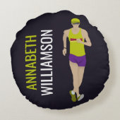 レース歩く ラウンドクッション (裏面)