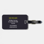 レース歩く ラゲッジタグ (裏面横)