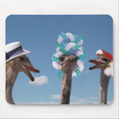 レース熱狂するの帽子の日 マウスパッド (正面)