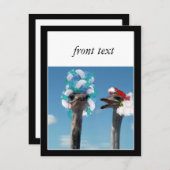 レース熱狂するの帽子の日 招待状 (正面/裏面)