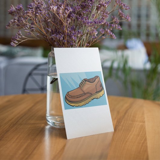 レース独身の付きブラウンシューズ 招待状