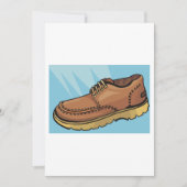 レース独身の付きブラウンシューズ 招待状 (正面)