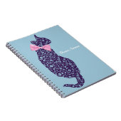 レース猫シルエットノート ノートブック (右側)