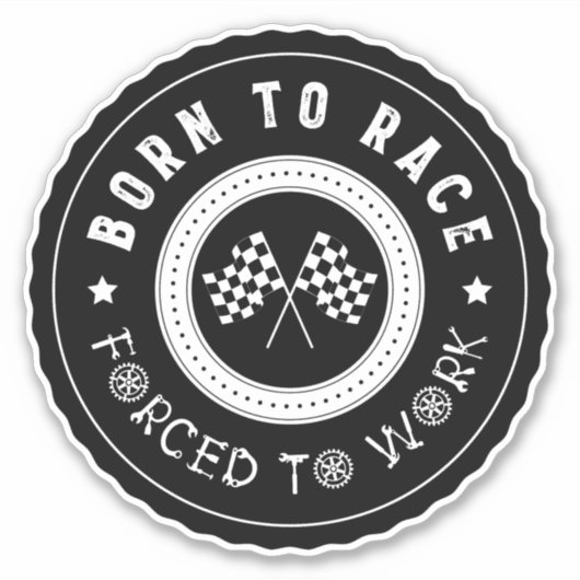 レース生まれホイールバッジへ シール (正面)