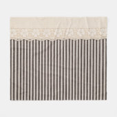 レース生地のテキスタイルのテクスチャ、背景パターン。 フリースブランケット (正面(横))