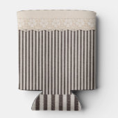 レース生地のテキスタイルのテクスチャ、背景パターン。 缶クーラー (裏面)