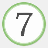 レース番号 ラウンドシール (正面)