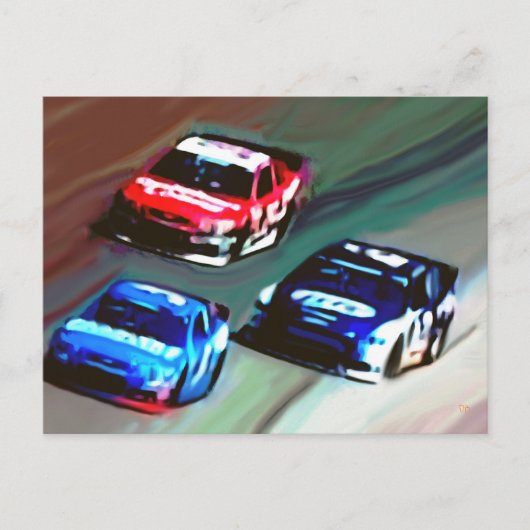 「レース空白のデー」はがき ポストカード (正面)